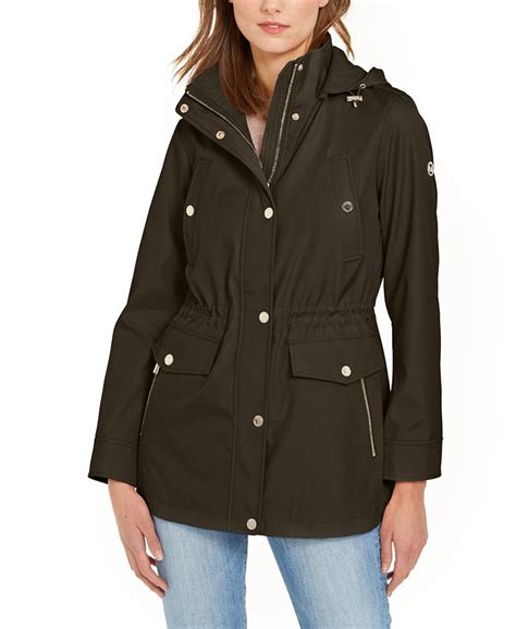 michael michael kors woven hooded anorak|Woven Hooded Anorak .